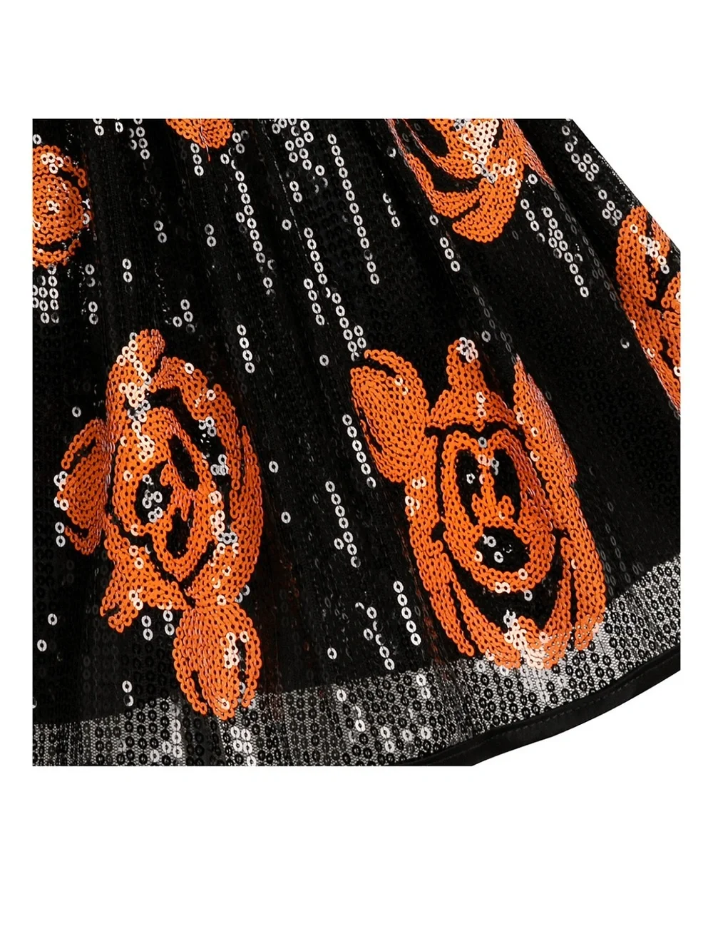 Disney black and orange sequin pumpkin skirt